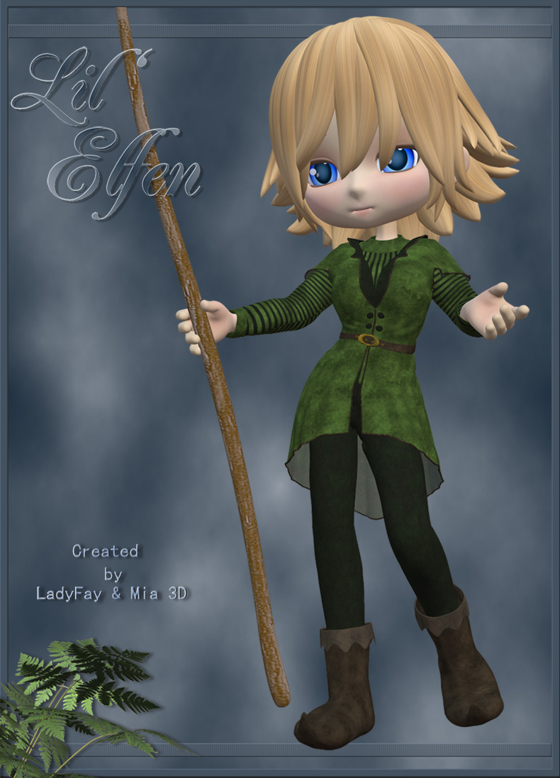 Cookie Lil Elfen by: LadyFayMia 3D DesignRuntimeDNA, 3D Models by Daz 3D