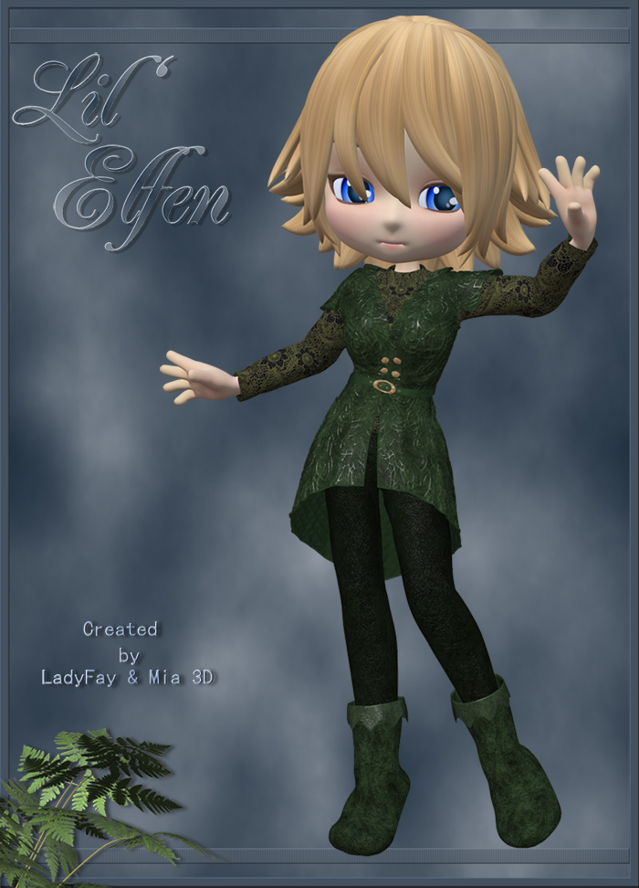 Cookie Lil Elfen by: LadyFayMia 3D DesignRuntimeDNA, 3D Models by Daz 3D