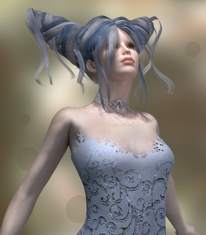 Icy Glenn for V4 by: NGartplay, 3D Models by Daz 3D