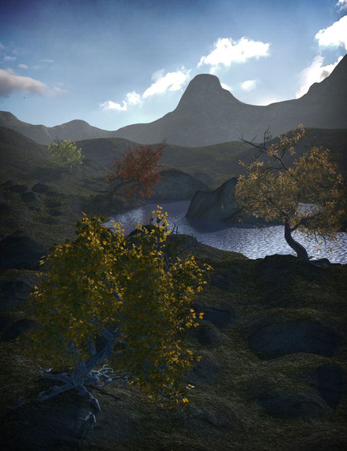 Crooked Trees by: eshaRuntimeDNA, 3D Models by Daz 3D
