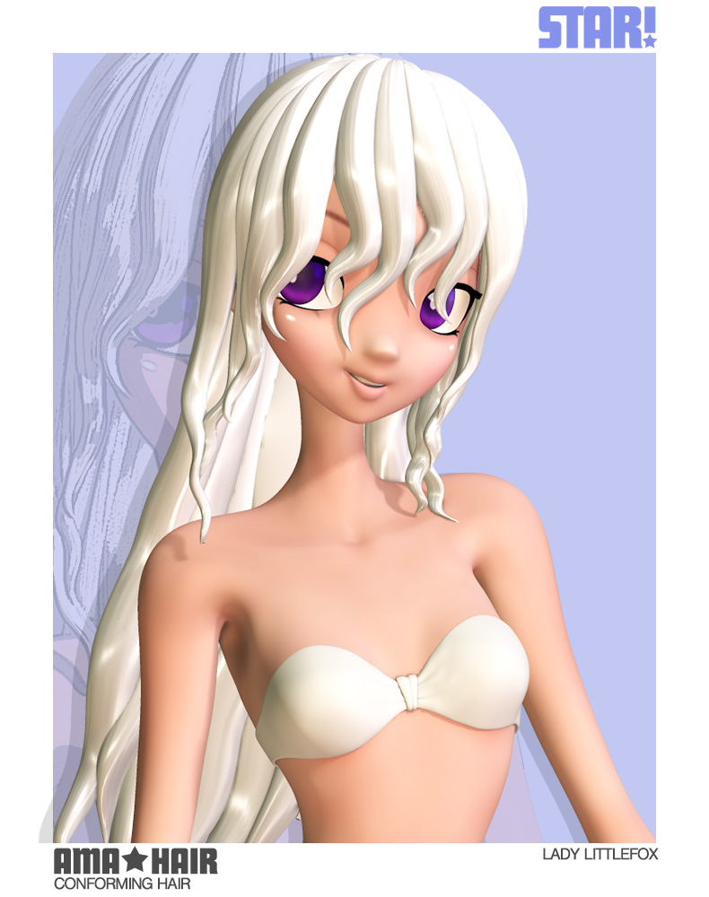 Ama Hair for Star! Ama Hair for Star! by: Lady LittlefoxRuntimeDNA, 3D Models by Daz 3D