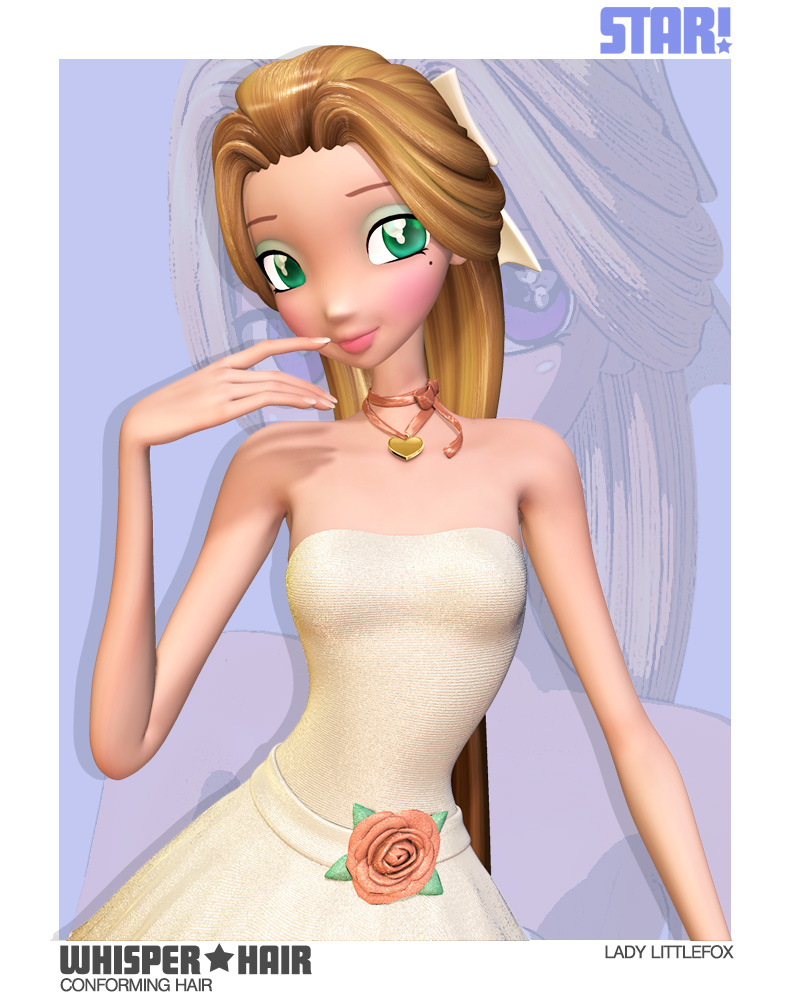 Whisper Hair for Star! by: Lady LittlefoxRuntimeDNA, 3D Models by Daz 3D