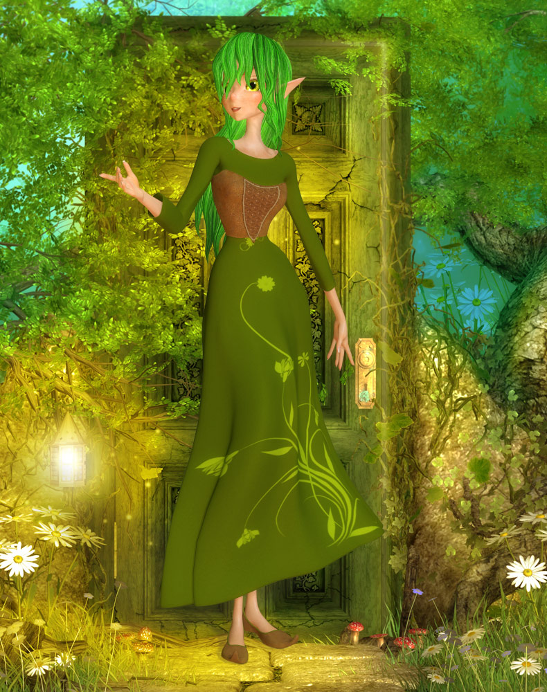 ElvenGown for Star! ElvenGown for Star! by: AmaranthRuntimeDNA, 3D Models by Daz 3D