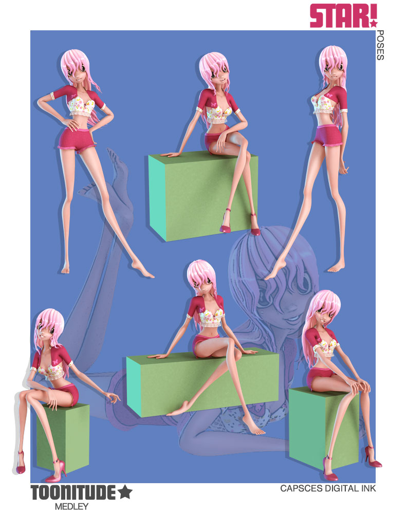 Toonitude Medley Toonitude Medley by: Capsces Digital InkRuntimeDNA, 3D Models by Daz 3D