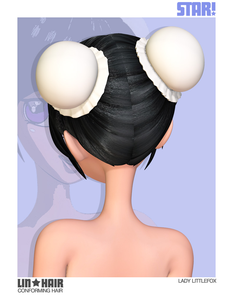 Lin Hair for Star! by: Lady LittlefoxRuntimeDNA, 3D Models by Daz 3D