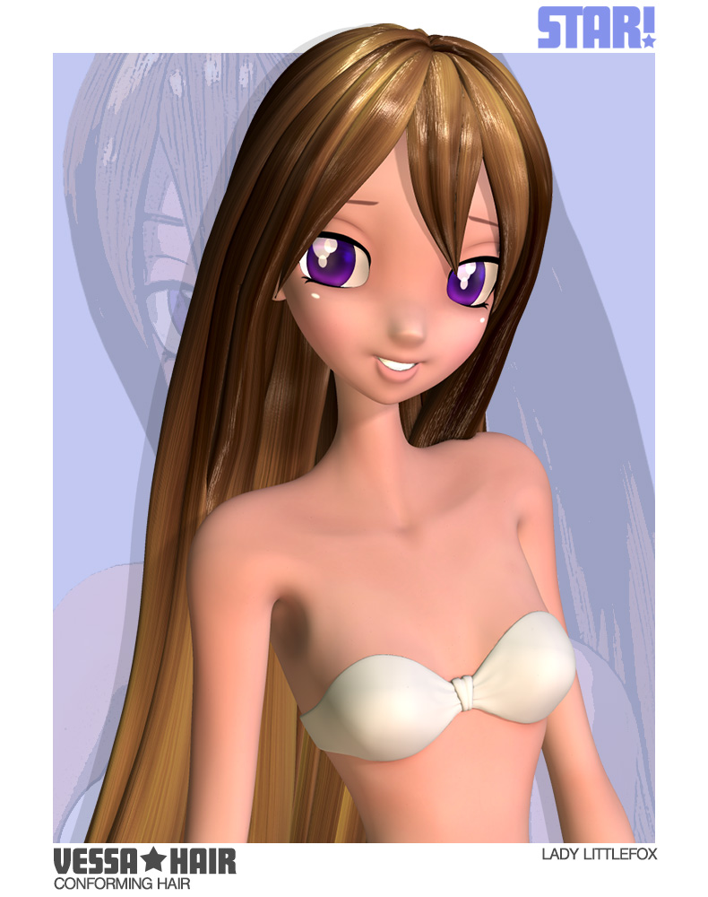 Vessa Hair for Star! by: Lady LittlefoxRuntimeDNA, 3D Models by Daz 3D