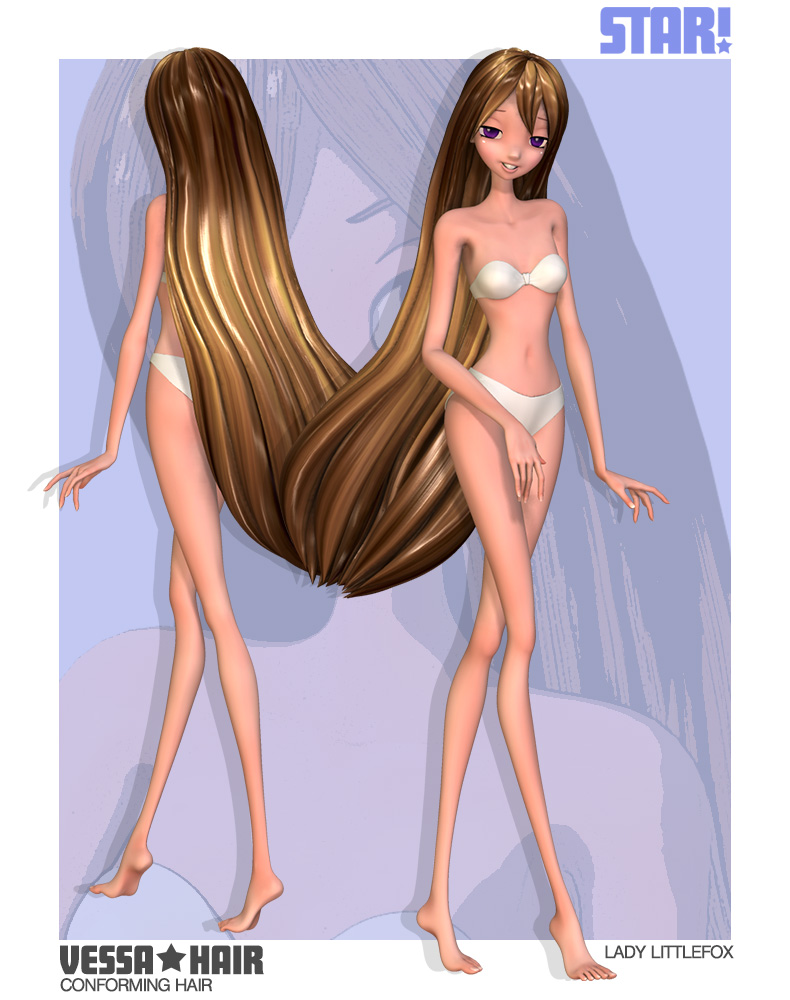 Vessa Hair for Star! Vessa Hair for Star! by: Lady LittlefoxRuntimeDNA, 3D Models by Daz 3D