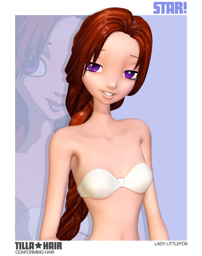 Tilla Hair for Star! by: Lady LittlefoxRuntimeDNA, 3D Models by Daz 3D