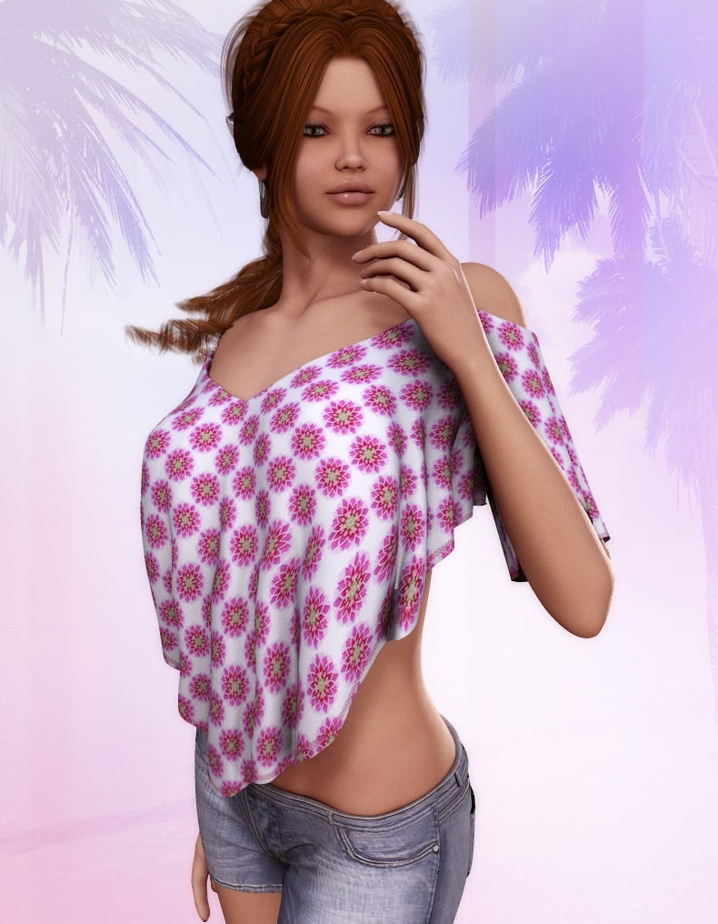 Pink LUV Summer Lovin for V4 by: EvilinnocenceRuntimeDNA, 3D Models by Daz 3D
