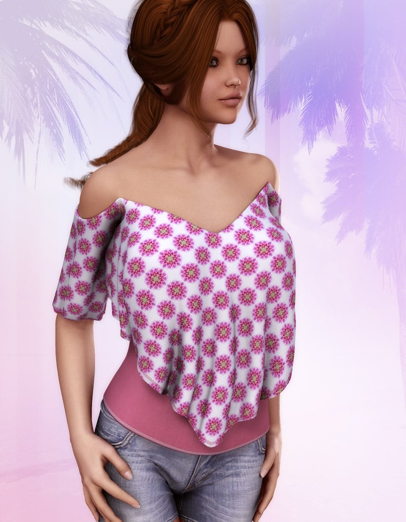 Pink LUV Summer Lovin for V4 by: EvilinnocenceRuntimeDNA, 3D Models by Daz 3D