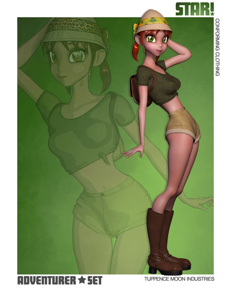Adventurer Set For Star! Adventurer Set For Star! by: willowmoon3dRuntimeDNA, 3D Models by Daz 3D