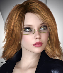 Shanda Hair for V4 by: Lady LittlefoxRuntimeDNA, 3D Models by Daz 3D