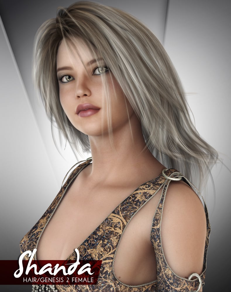 Shanda Hair for G2 Female and Male Shanda Hair for G2 Female and Male by: Lady LittlefoxRuntimeDNA, 3D Models by Daz 3D