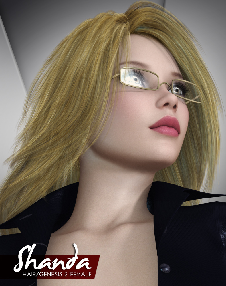 Shanda Hair for G2 Female and Male by: Lady LittlefoxRuntimeDNA, 3D Models by Daz 3D