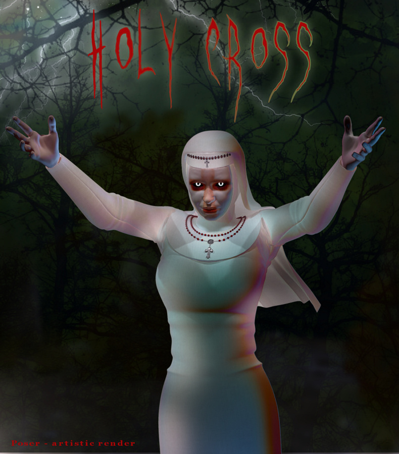 Holy Cross for V4 by: NGartplay, 3D Models by Daz 3D