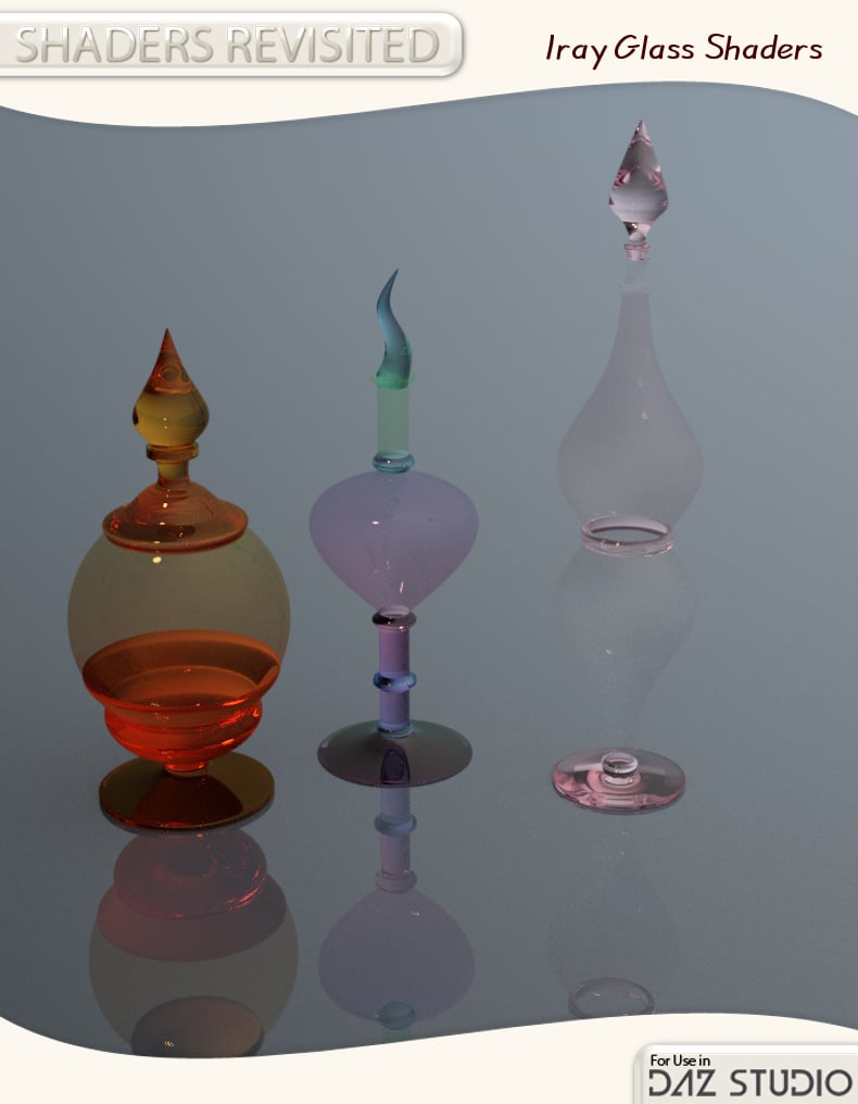 Iray Glass Shaders for DAZ Studio Iray Glass Shaders for DAZ Studio by: , 3D Models by Daz 3D