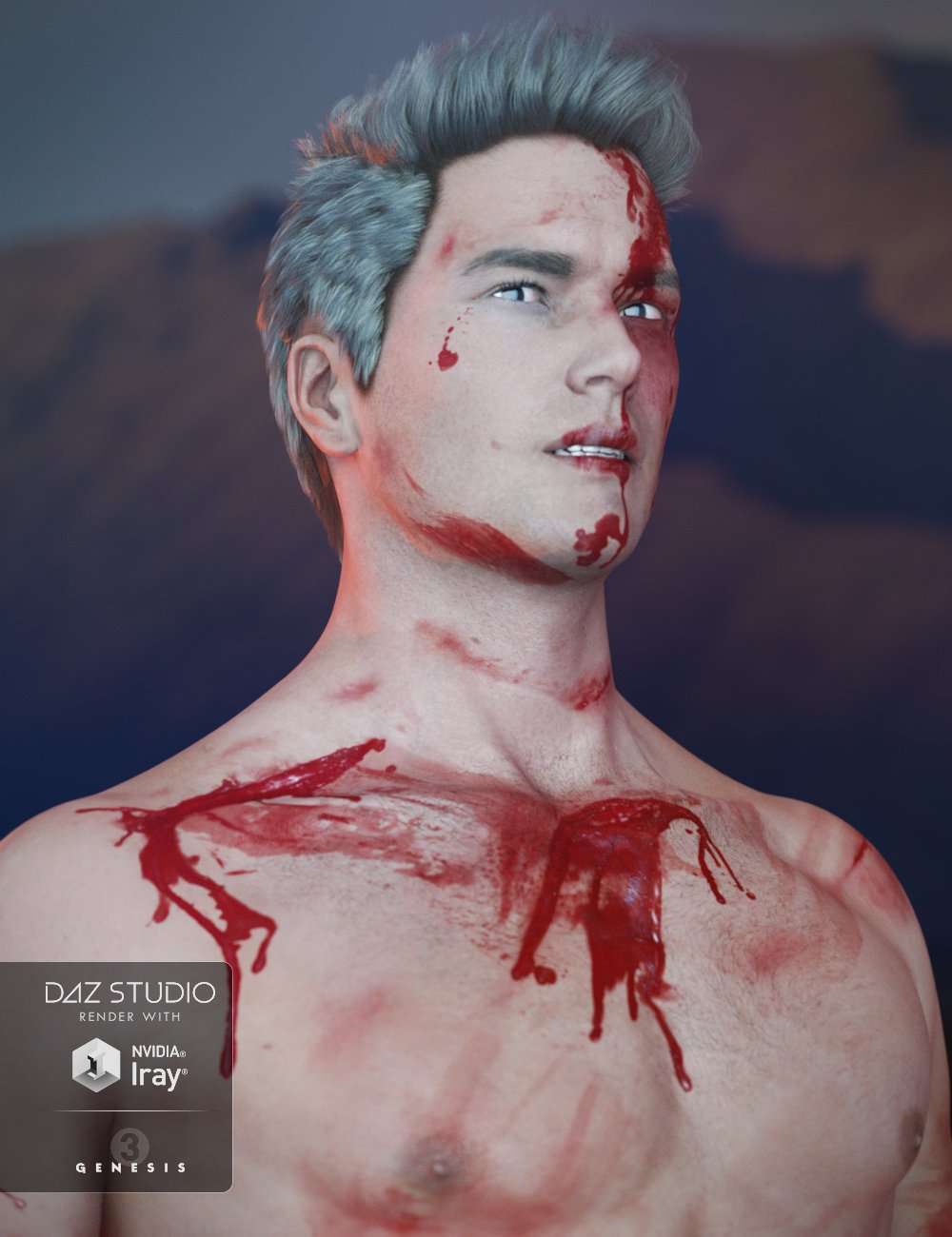 Additional Blood Layers for Genesis 3 Male(s) by: AlFan, 3D Models by Daz 3D