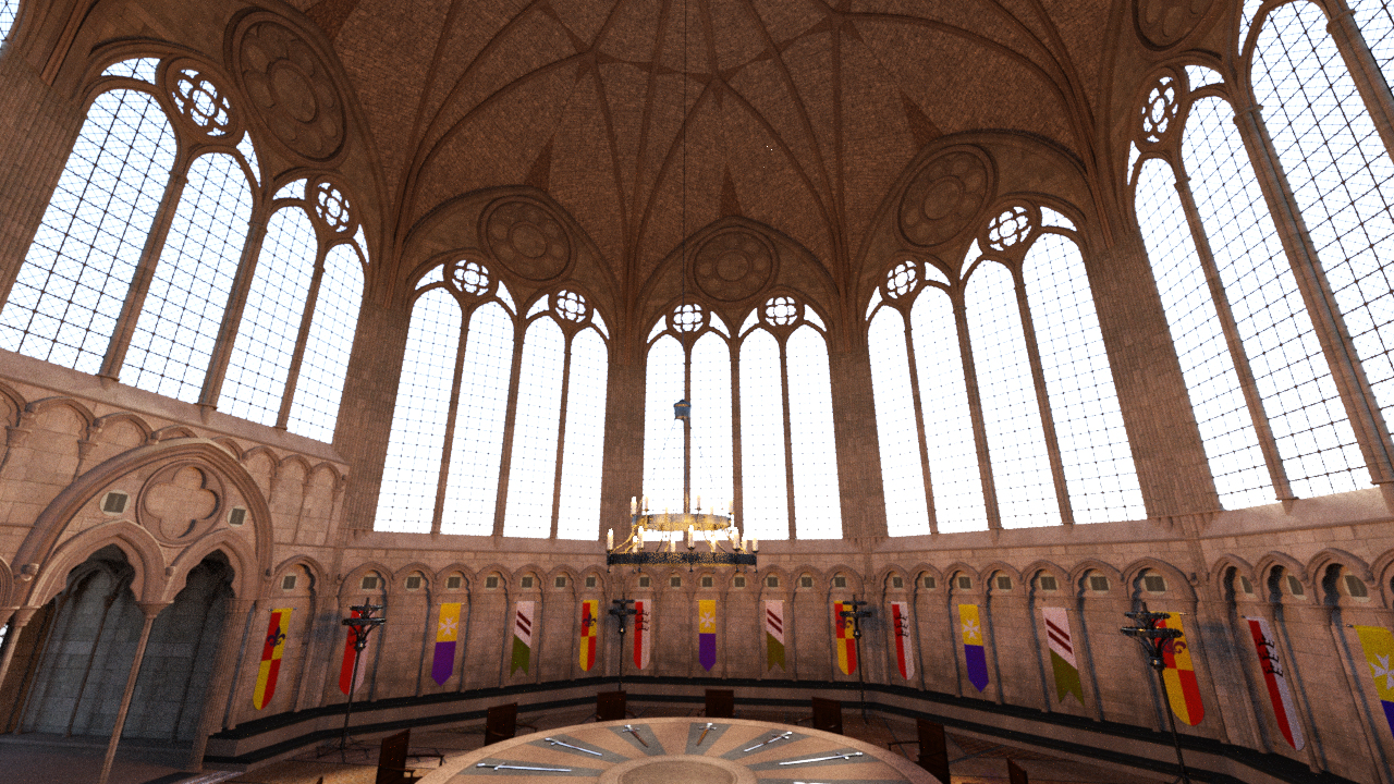 Great Hall of the Round Table by: PerspectX, 3D Models by Daz 3D