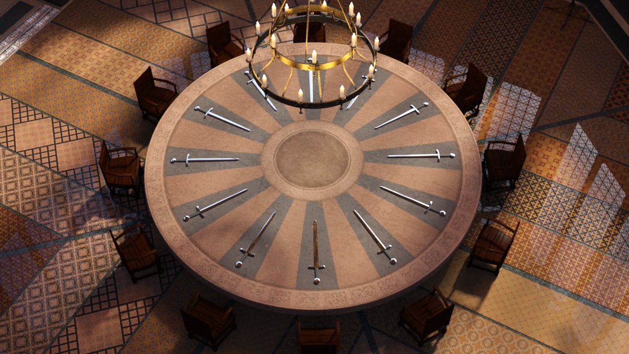 Great Hall of the Round Table Great Hall of the Round Table by: PerspectX, 3D Models by Daz 3D