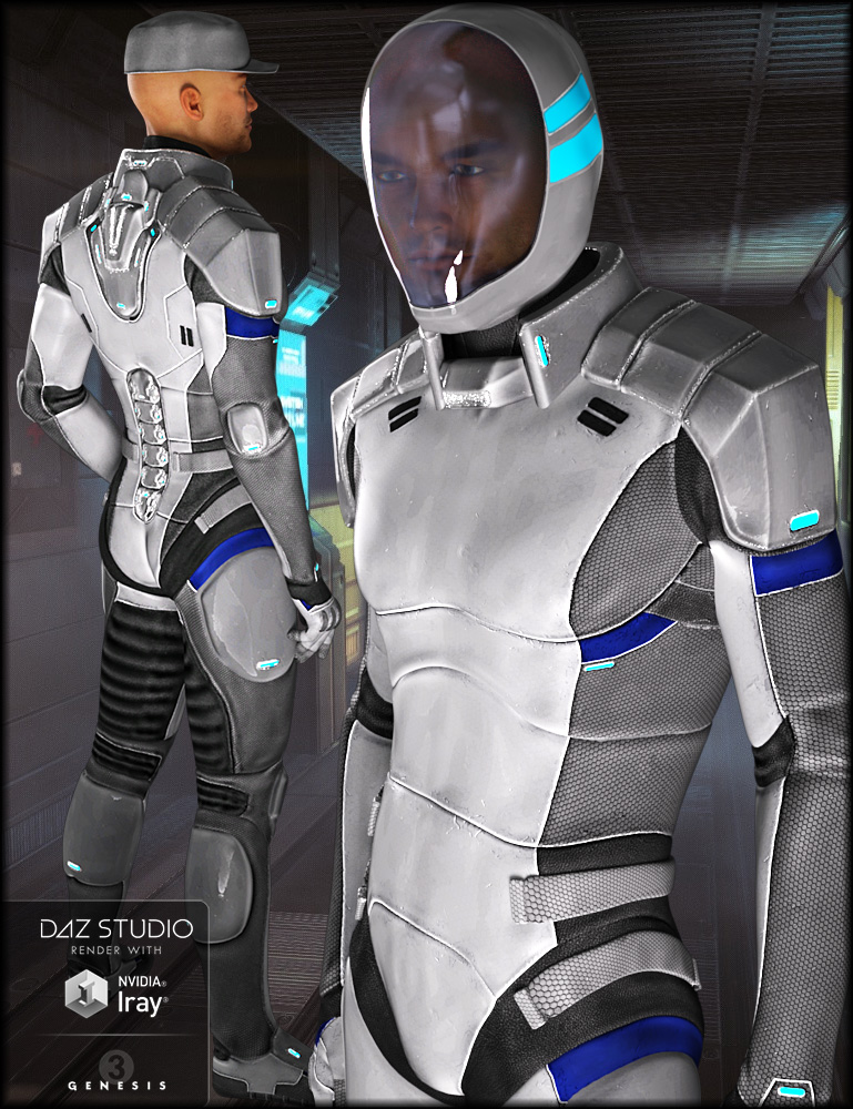 Interstellar Officer Textures by: Shox-Design, 3D Models by Daz 3D