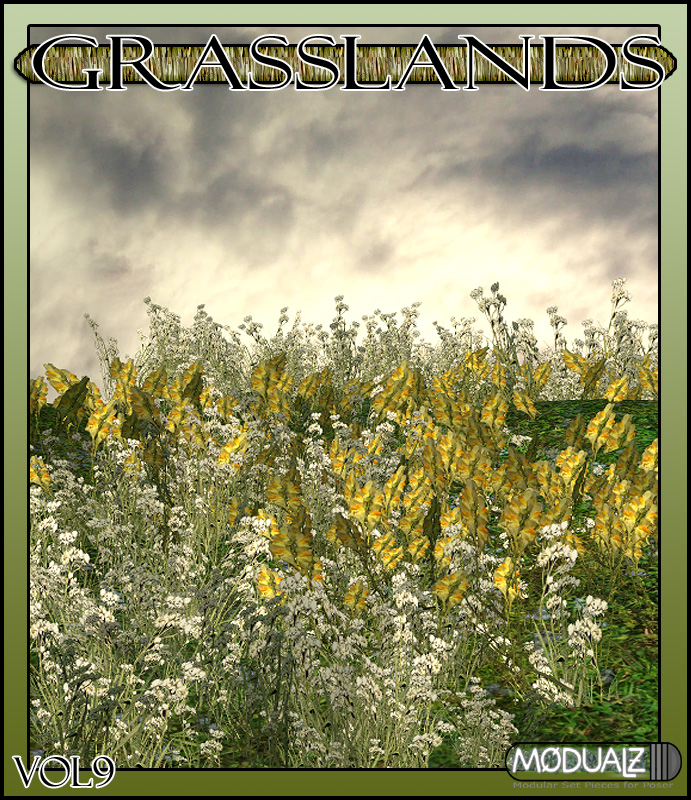 RDNA Grasslands Volume  9 by: RuntimeDNATraveler, 3D Models by Daz 3D