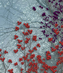 RDNA Winter Foliage - Berry Trees 1 by: TravelerRuntimeDNA, 3D Models by Daz 3D