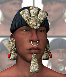 Aztec Jewels Vol 1 - Sun God's Gold by: RuntimeDNATraveler, 3D Models by Daz 3D