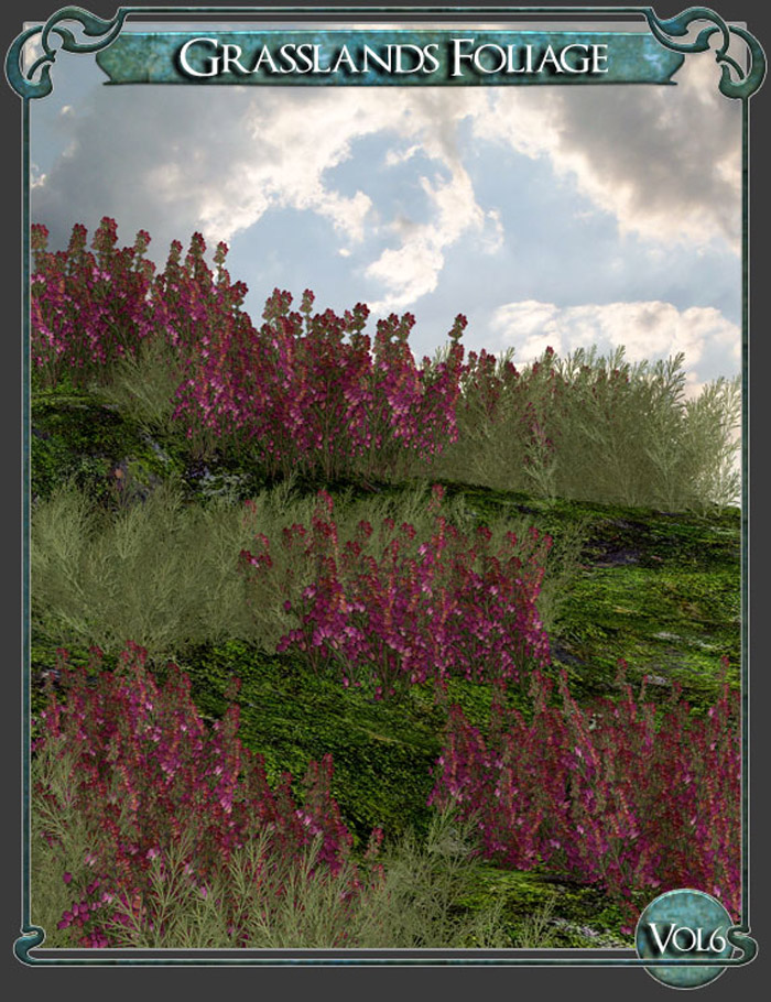 Grasslands Foliage - Volume 6 by: RuntimeDNATraveler, 3D Models by Daz 3D