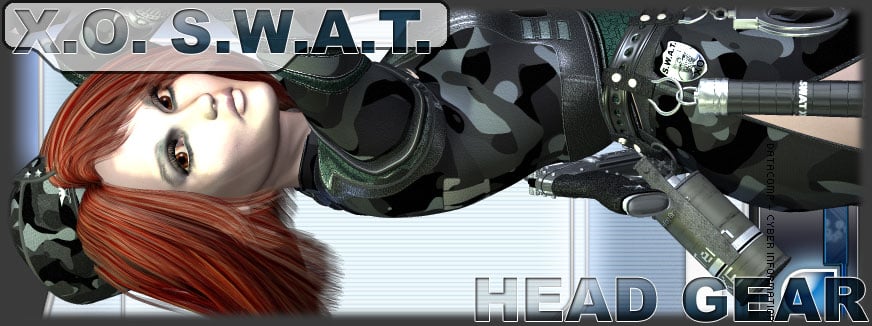 XO-SWAT HeadGear by: RuntimeDNATraveler, 3D Models by Daz 3D