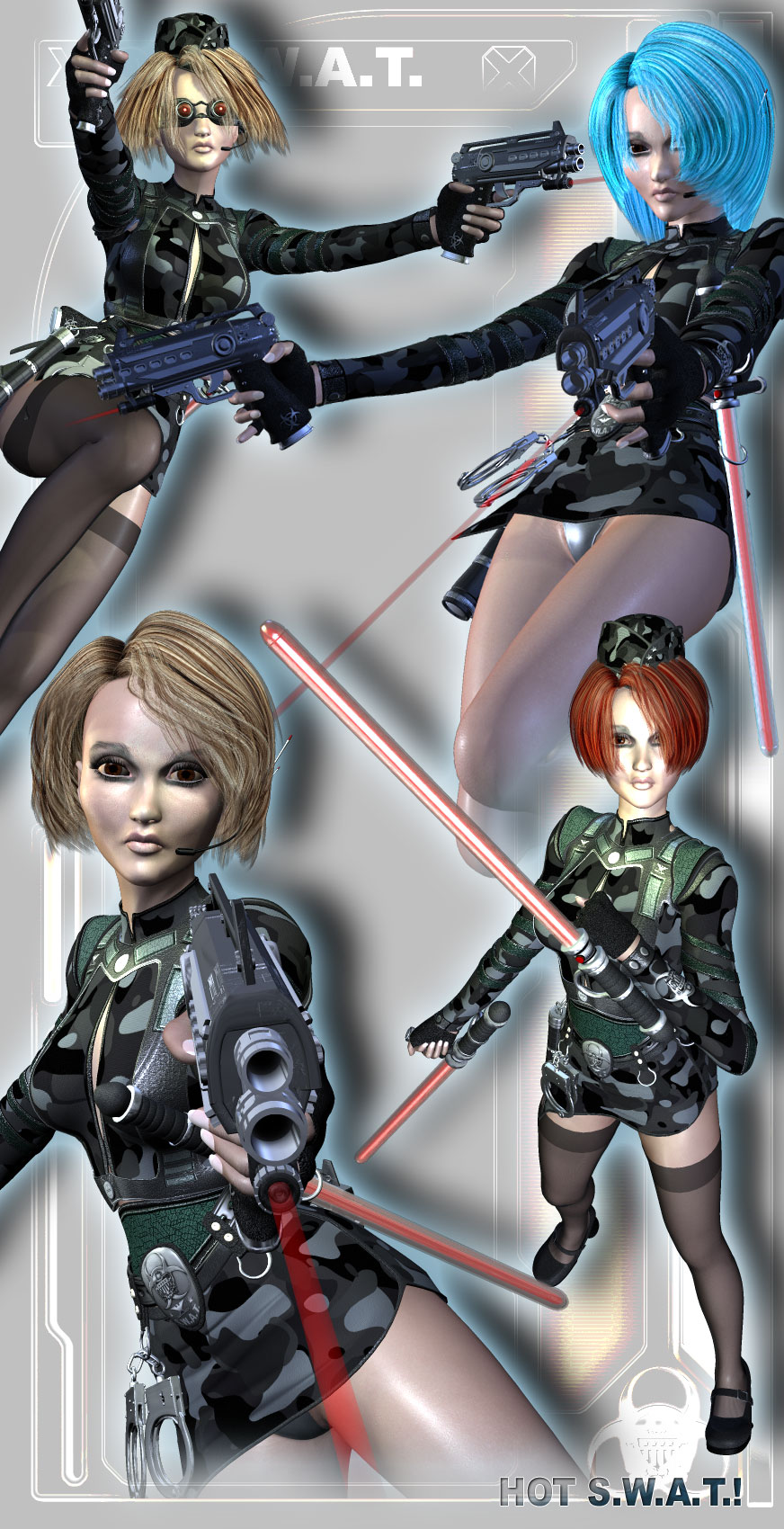 XO SWAT Weapons Unit XO SWAT Weapons Unit by: RuntimeDNATraveler, 3D Models by Daz 3D