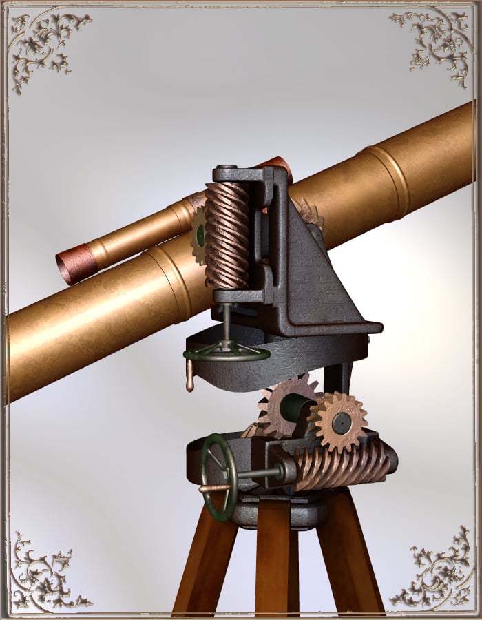 Telescope "Lunette" Telescope "Lunette" by: Anima GeminiRuntimeDNA, 3D Models by Daz 3D