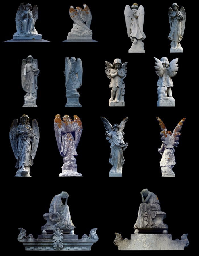 Stone Angels by: PraeRuntimeDNA, 3D Models by Daz 3D