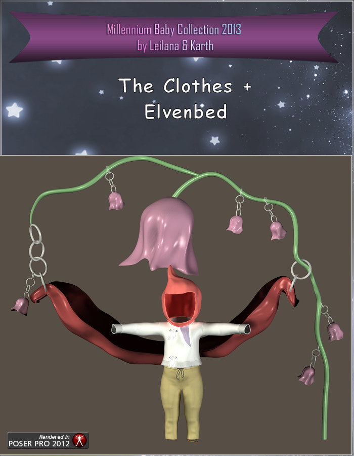 ElvenBaby Cloth by: KarthRuntimeDNA, 3D Models by Daz 3D
