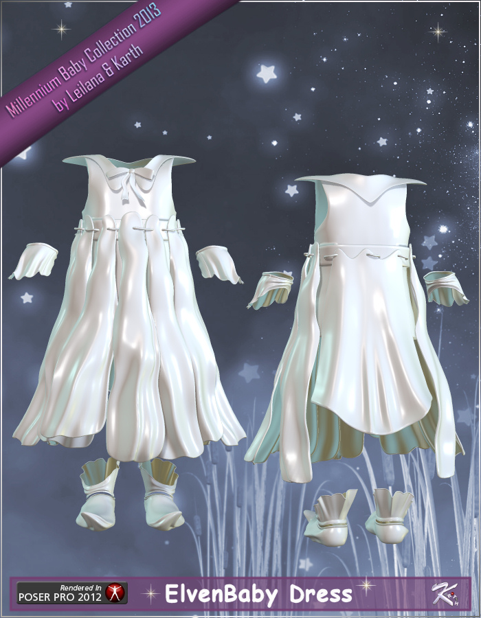 ElvenBaby Dress by: KarthRuntimeDNA, 3D Models by Daz 3D