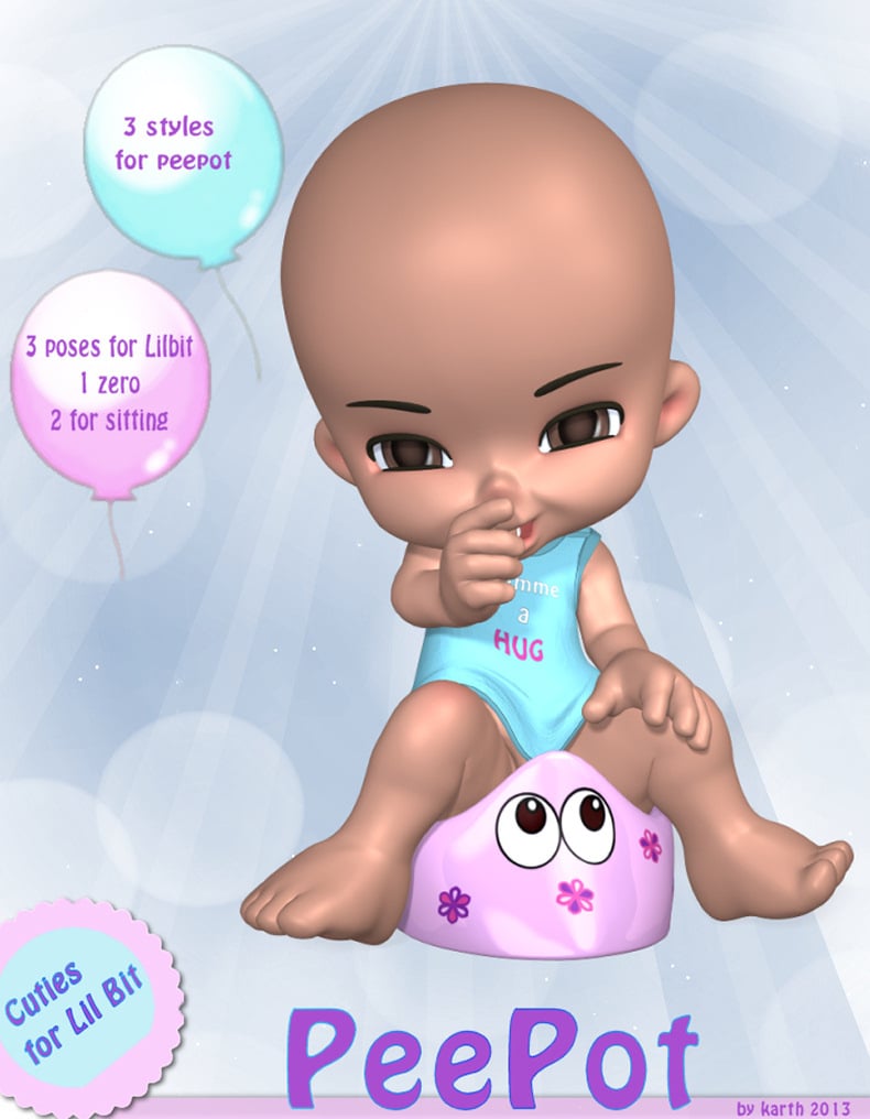 Lil PeePot Lil PeePot by: KarthRuntimeDNA, 3D Models by Daz 3D