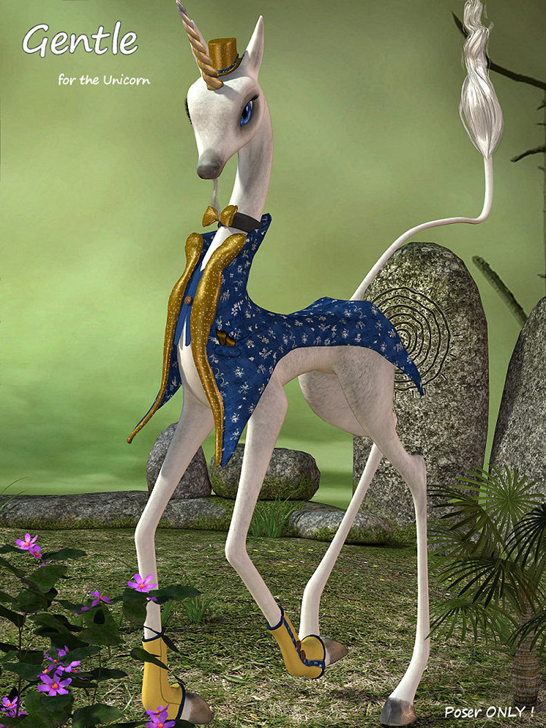 Unicorn Gentle by: KarthRuntimeDNA, 3D Models by Daz 3D
