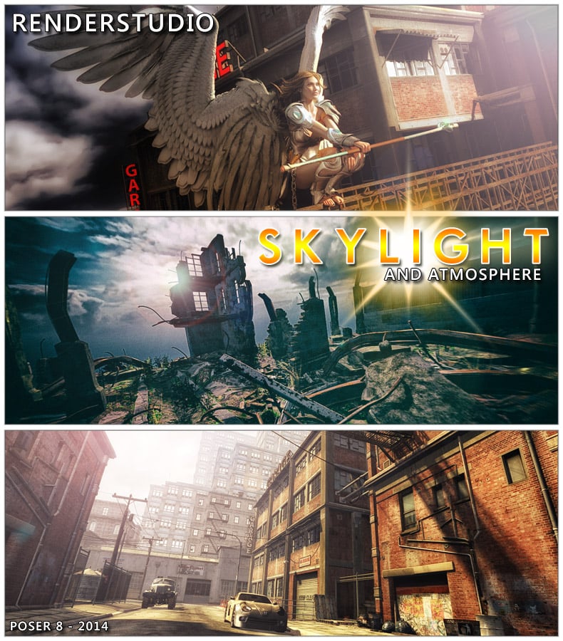 RenderStudio P8-2014 Modular 11 - SkyLight And Atmosphere RenderStudio P8-2014 Modular 11 - SkyLight And Atmosphere by: Colm JacksonRuntimeDNA, 3D Models by Daz 3D
