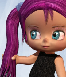 Lil ToonHair2 Lil ToonHair2 by: KarthRuntimeDNA, 3D Models by Daz 3D