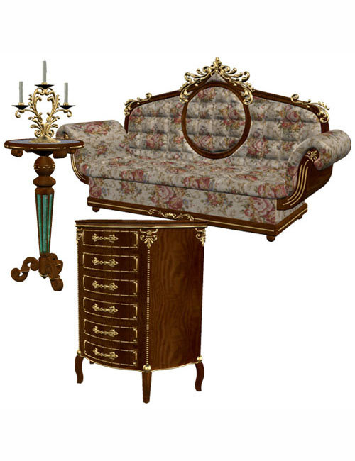 L-XV Furniture Pack2 L-XV Furniture Pack2 by: , 3D Models by Daz 3D