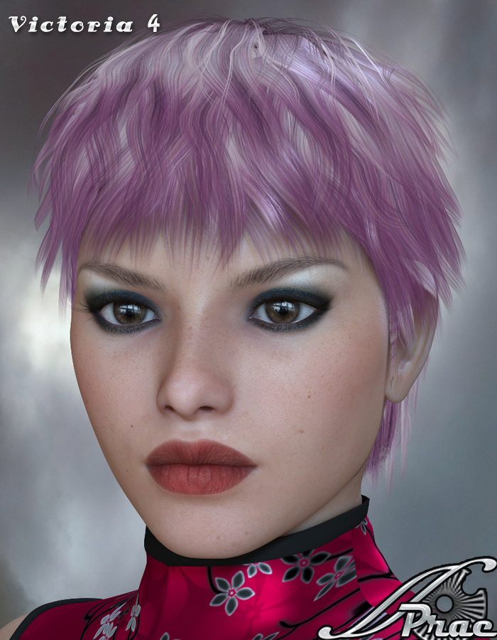 Nekyia Hair For V4, M4 and Genesis by: PraeRuntimeDNA, 3D Models by Daz 3D