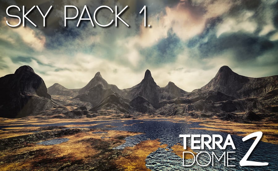 SkyPack 1 - For TerraDome 2 by: Colm JacksonRuntimeDNA, 3D Models by Daz 3D
