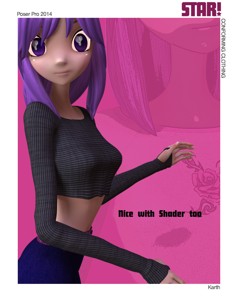 Star! SingleTop 2 (Poser Version) Star! SingleTop 2 (Poser Version) by: KarthRuntimeDNA, 3D Models by Daz 3D