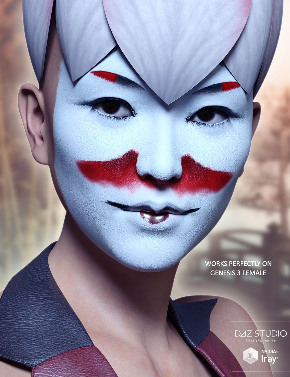 Extreme Closeup: Kabuki Inspired Face Paints for Genesis 3 Male(s) Extreme Closeup: Kabuki Inspired Face Paints for Genesis 3 Male(s) by: ForbiddenWhispers, 3D Models by Daz 3D