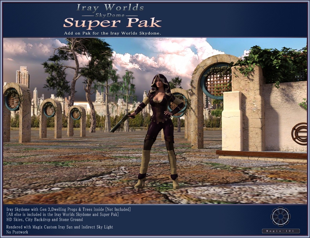 Iray SkyDome Super PAK Iray SkyDome Super PAK by: Magix 101, 3D Models by Daz 3D
