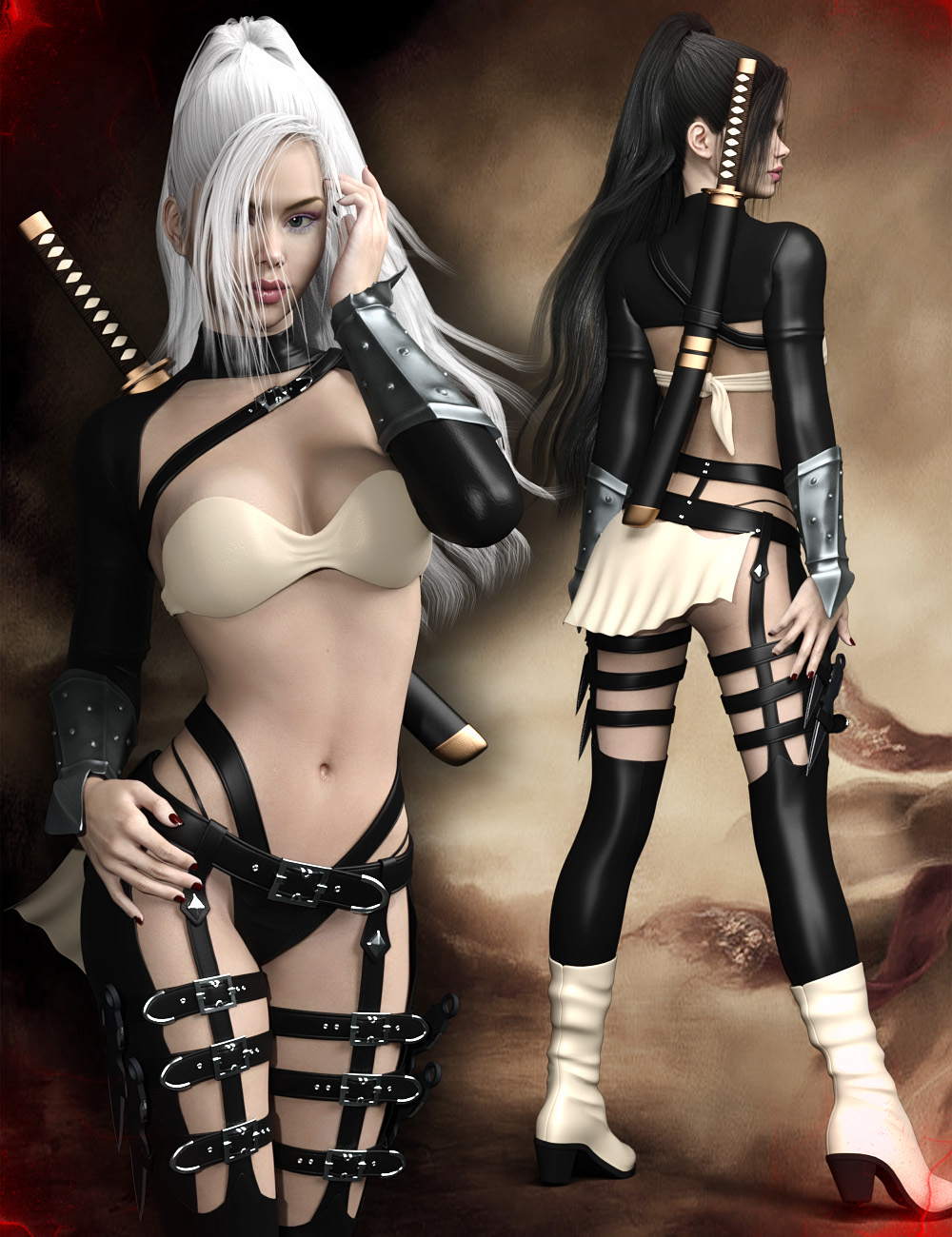 Samurai for Genesis 3 Female(s) by: Pretty3D, 3D Models by Daz 3D