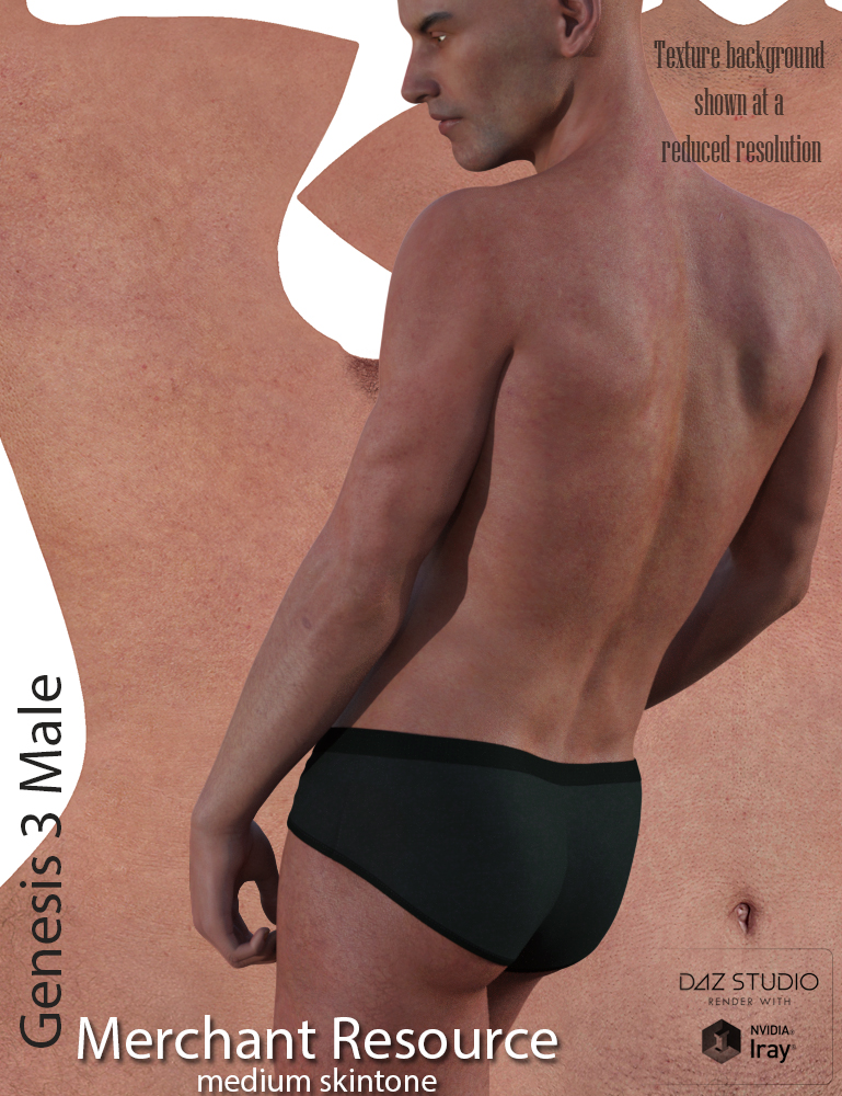Genesis 3 Male Merchant Resource - Medium Skin by: Morris, 3D Models by Daz 3D