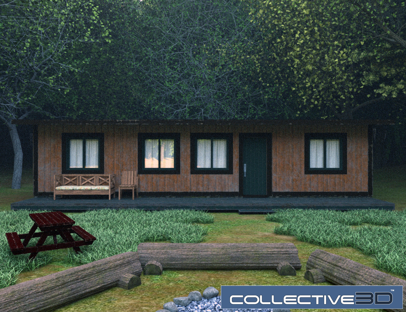 Collective3d Summer Camp '57 by: Collective3d, 3D Models by Daz 3D