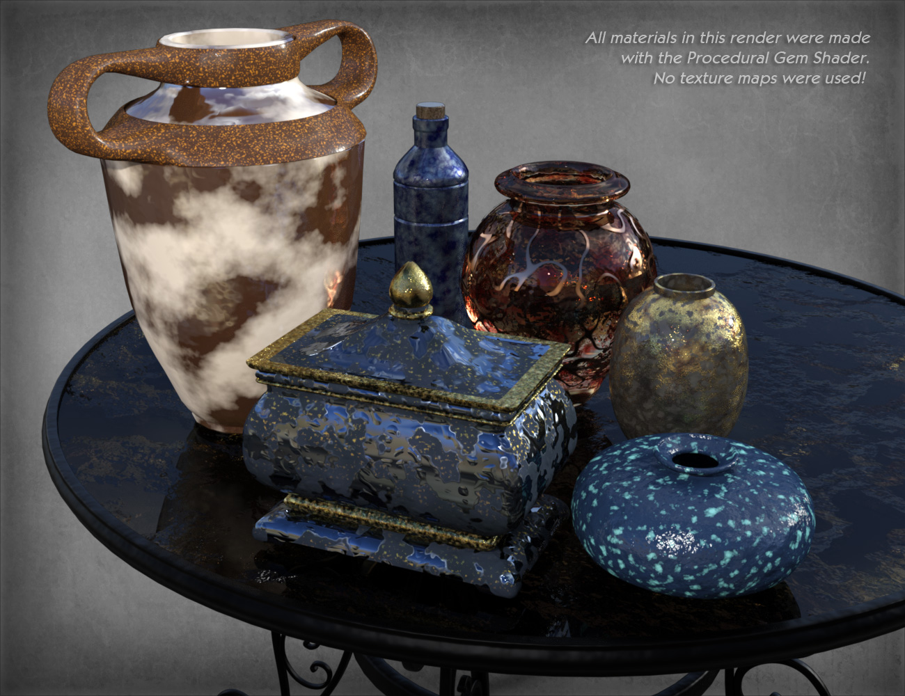 Procedural Gem Shader for Iray Procedural Gem Shader for Iray by: esha, 3D Models by Daz 3D