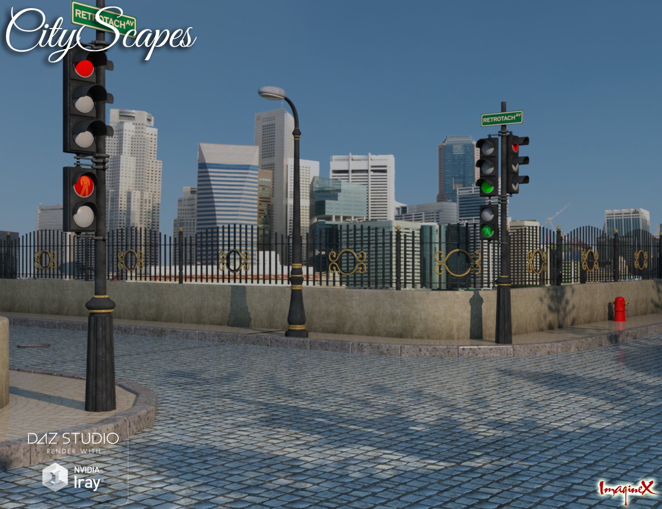 CityScapes Backdrops CityScapes Backdrops by: ImagineX, 3D Models by Daz 3D