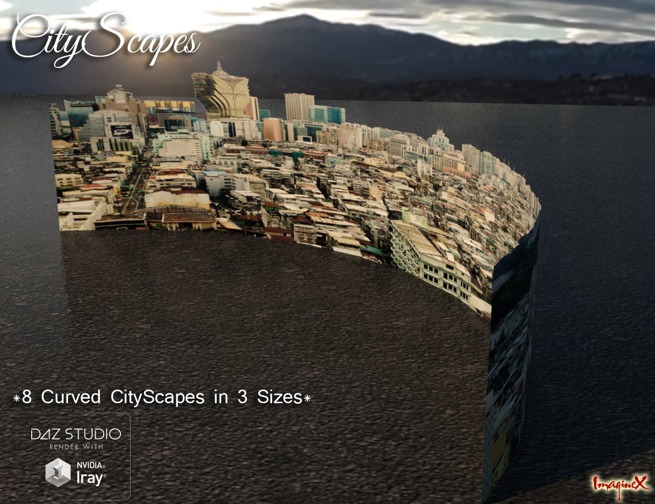 CityScapes Backdrops CityScapes Backdrops by: ImagineX, 3D Models by Daz 3D